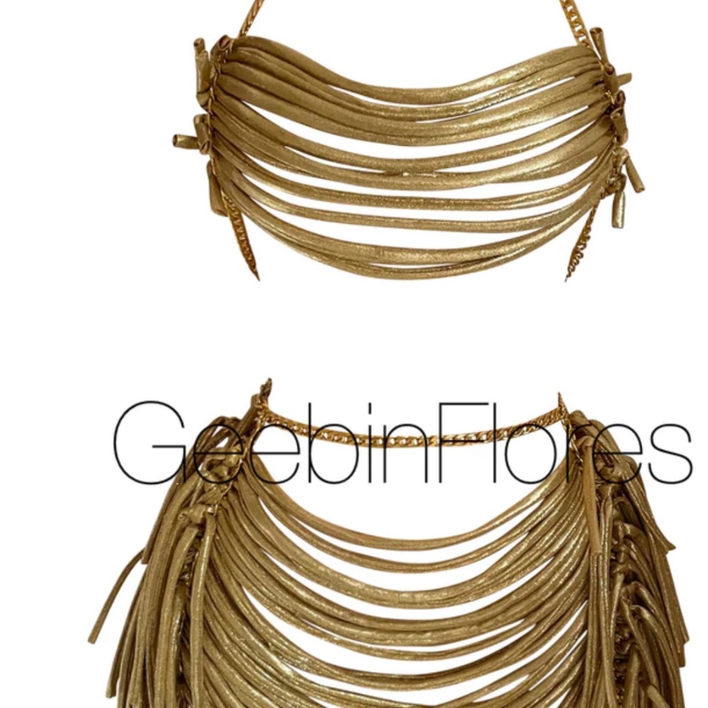 GOLD STRAPPY CANDELA SET
